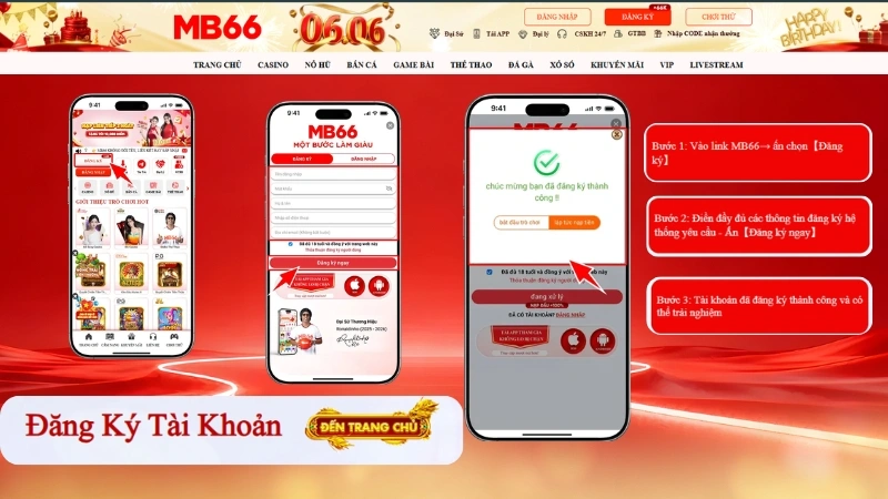 Hướng Dẫn Đăng Ký MB66 Cho Người Mới