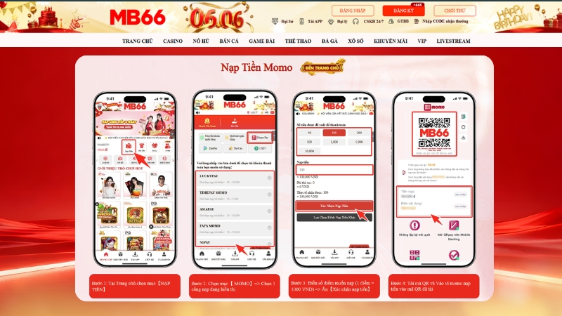 Hướng Dẫn Nạp Tiền Momo MB66