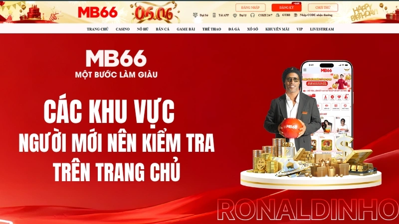 Các Khu Vực Người Mới Nên Kiểm Tra Trên Trang Chủ